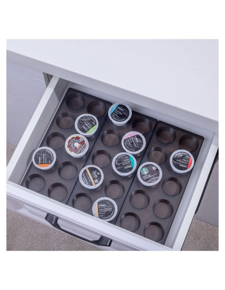 Organizador de Cápsulas de Café Wobivcs para Cajón 20 Cápsulas