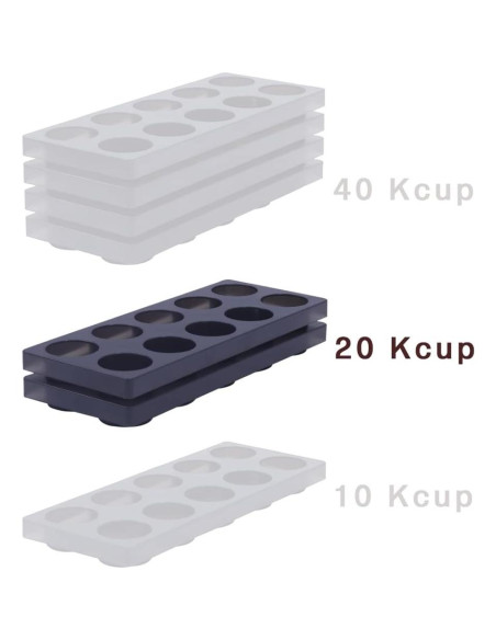 Organizador de Cápsulas de Café Wobivcs para Cajón 20 Cápsulas