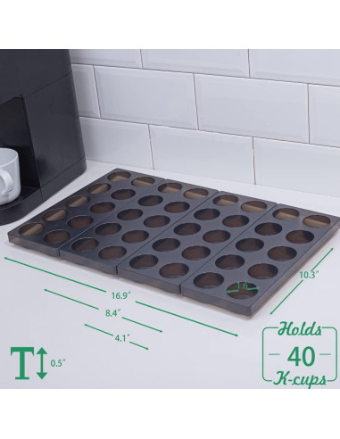 Organizador de Cápsulas de Café Wobivcs para Cajón 20 Cápsulas