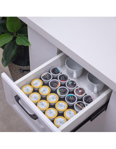 Organizador de Cápsulas de Café Wobivcs para Cajón 20 Cápsulas