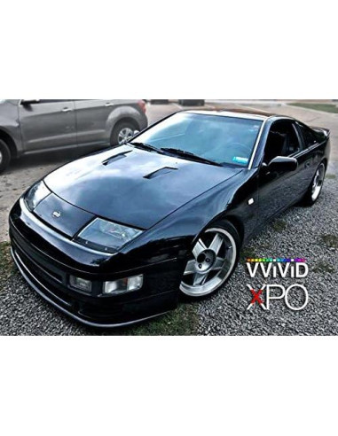 Vinilo Automotriz Gloss Negro VViViD 30.48x152.4cm con Kit 3M