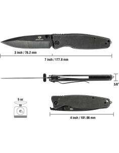 Cuchillo Plegable Mossy Oak MO18019A 7.62 cm Acero Inoxidable 2