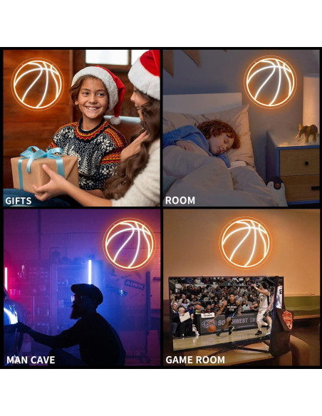 Luz de Neón Baloncesto HancraStore 32cm Regulable USB