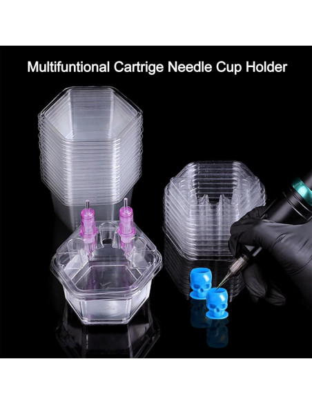 20 Tazas de Colmena Desechables Willaudy para Tatuaje