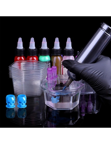 20 Tazas de Colmena Desechables Willaudy para Tatuaje