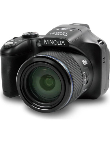 Cámara Digital Minolta Pro Shot 20MP - 67x Zoom Óptico, Full HD