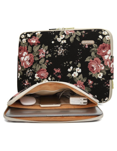 Funda para Laptop KAYOND 11.6" Impermeable Negro/Rosa
