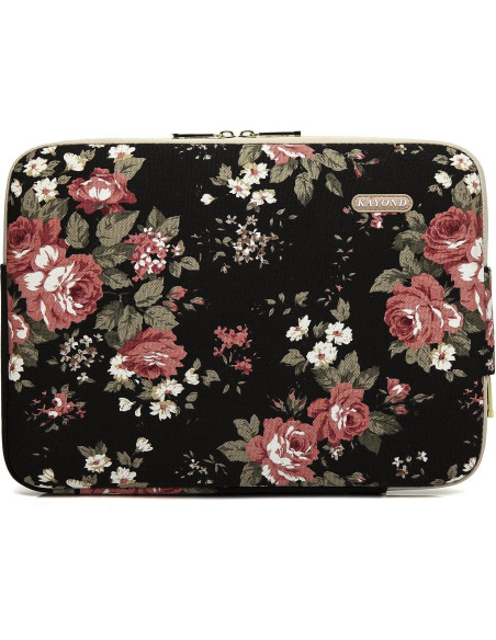 Funda para Laptop KAYOND 11.6" Impermeable Negro/Rosa