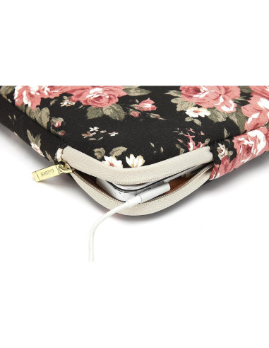 Funda para Laptop KAYOND 11.6" Impermeable Negro/Rosa