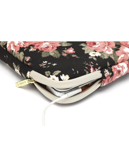 Funda para Laptop KAYOND 11.6" Impermeable Negro/Rosa