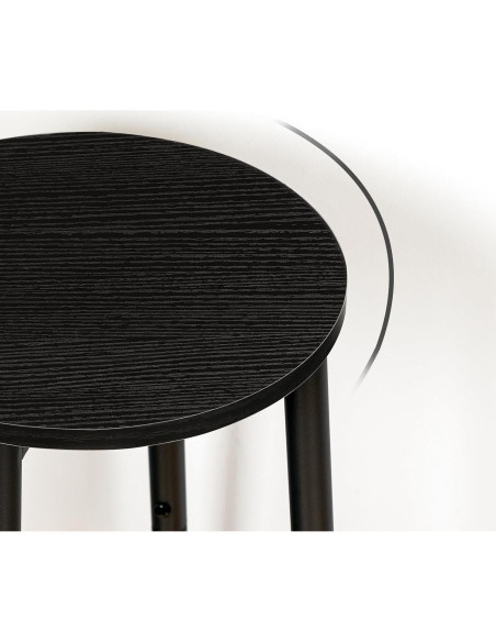 Conjunto de Taburetes de Bar HOOBRO Negro BK03BY01N1 30x64cm
