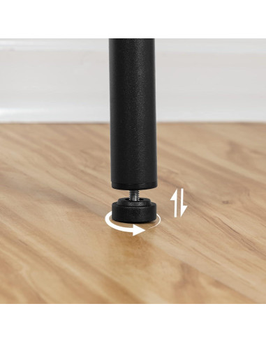 Conjunto de Taburetes de Bar HOOBRO Negro BK03BY01N1 30x64cm