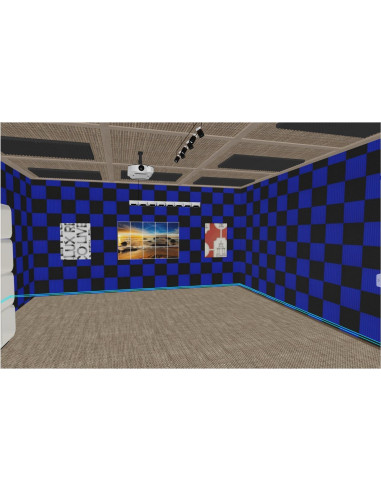 48 Paneles Acústicos Espuma Aislante de Sonido 30x30 cm