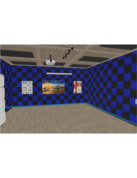 48 Paneles Acústicos Espuma Aislante de Sonido 30x30 cm