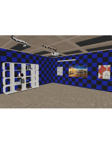 48 Paneles Acústicos Espuma Aislante de Sonido 30x30 cm