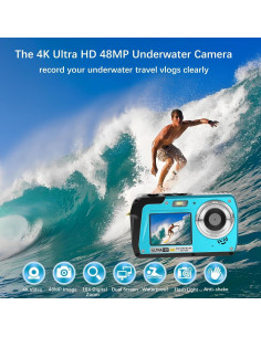 Cámara Submarina 4K Yuejewlry A1 Impermeable 3.05M 48MP 2