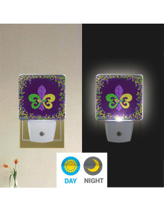 Juego de 2 luces nocturnas LED Vdsrup con sensor crepúsculo 2