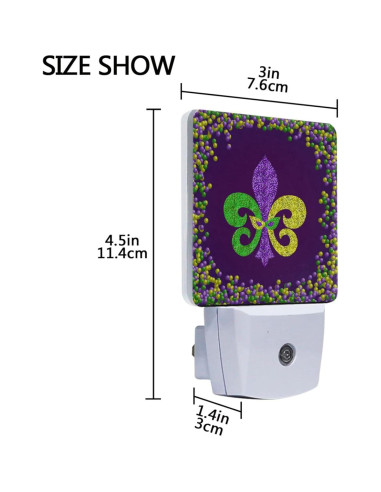 Juego de 2 luces nocturnas LED Vdsrup con sensor crepúsculo