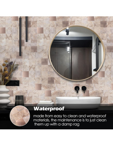 Azulejos Mosaico Autoadhesivos Yipscazo 10 Piezas 30x30 cm