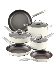 Juego de Ollas y Sartenes Antiadherentes Anolon Achieve 9 Pzas
