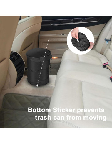 Basurero de Coche Kincown Plegable con Tapa 15x15x20.5cm