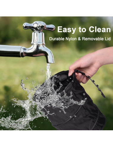 Basurero de Coche Kincown Plegable con Tapa 15x15x20.5cm