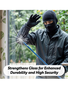 Película de Seguridad para Ventanas DUOFIRE 60x200 cm 4 Mil 2