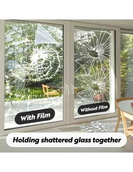 Película de Seguridad para Ventanas DUOFIRE 60x200 cm 4 Mil