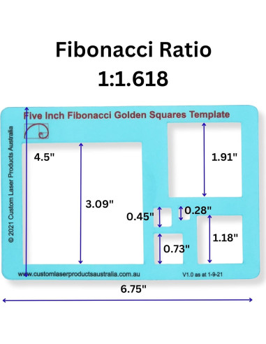 Plantilla Cuadrada 5" MTT PL para Dibujo y Diseño Artístico