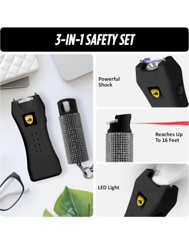 Set de Autodefensa Guard Dog Security: Taser y Gas Pimienta