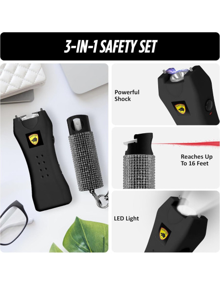 Set de Autodefensa Guard Dog Security: Taser y Gas Pimienta