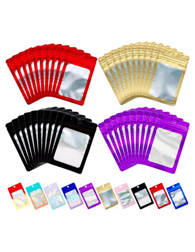 400 Bolsas Mylar Holográficas 2.3x3.9" Loveaiai para Almacenamiento