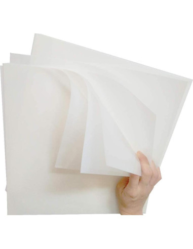 12 Hojas Plantillas en Blanco Mylar 6mil 30.48x30.48cm Arzok