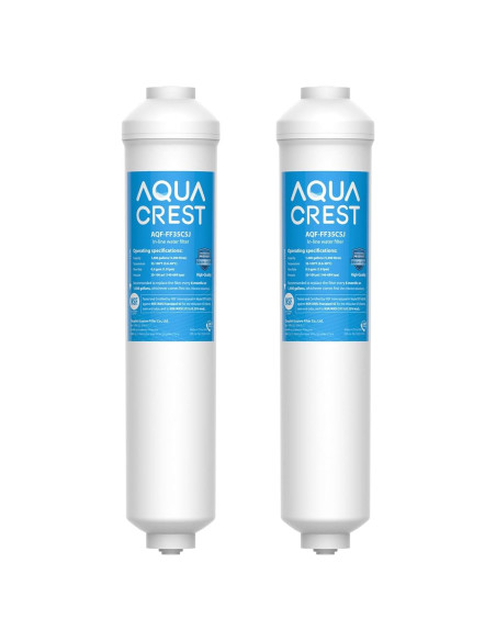 Filtro de Agua Inline Aqua Crest AQF-FF35, 2-Pack, NSF