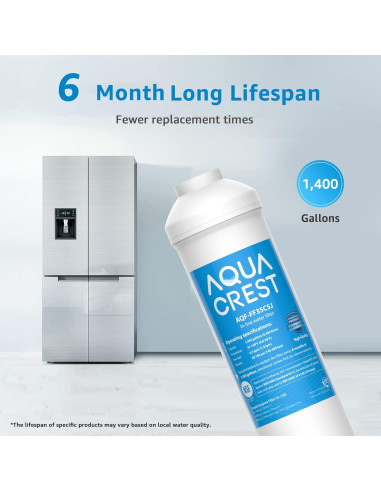 Filtro de Agua Inline Aqua Crest AQF-FF35, 2-Pack, NSF
