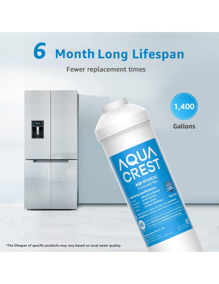 Filtro de Agua Inline Aqua Crest AQF-FF35, 2-Pack, NSF