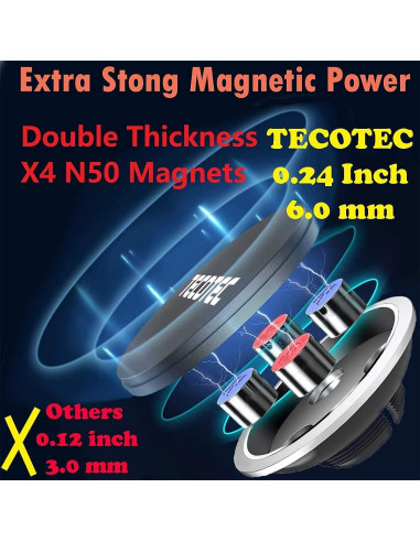 Soporte para Teléfono Magnético en Portavasos TECOTEC