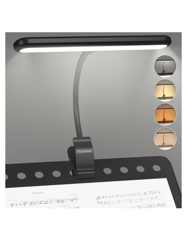 Luz de Atril LED iGoober Recargable USB-C 4 Colores 3 Brillos