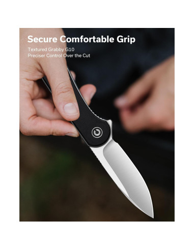 Cuchillo de Bolsillo CIVIVI Elementum C907A Negro 7.51 cm