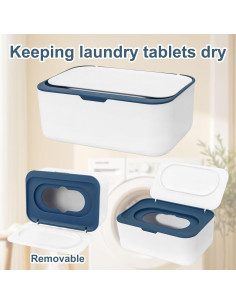 Soporte organizador para hojas de secadora RSQAZQ - Azul 2