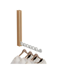 Perchero Plegable FULANCCY de Madera de Haya Blanca 32x31cm
