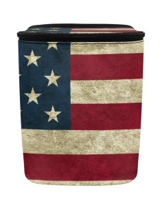 Basurero de Coche Yewattles Bandera Americana 17x12x23 cm 2
