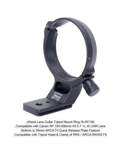 Anillo de Montaje en Trípode iShoot IS-RF150 para Canon RF 100-500mm 2