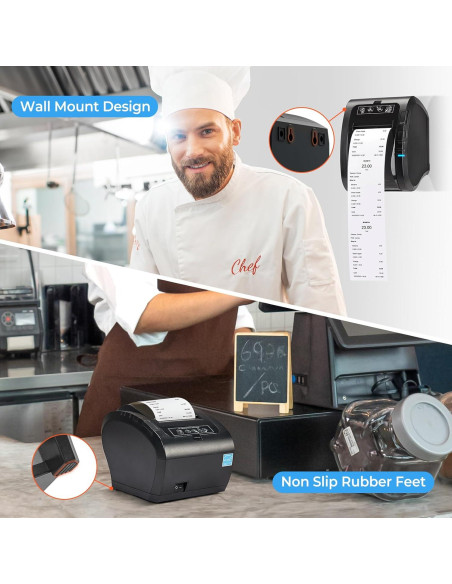 Impresora Térmica de Recibos MUNBYN P047 Bluetooth 80mm