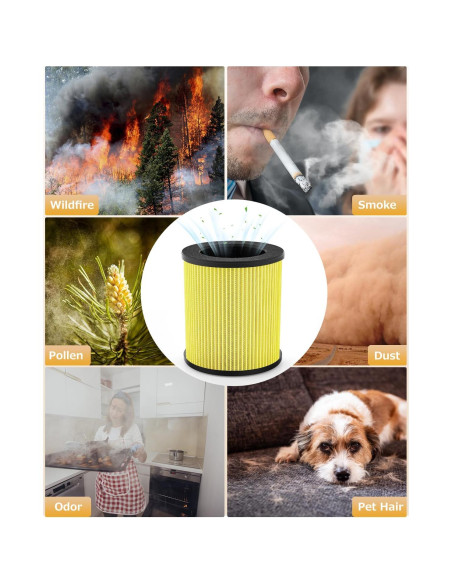 Filtro HEPA para Purificador de Aire VEWIOR B-D02U para Mascotas