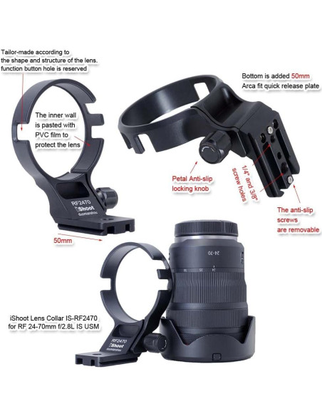 Anillo de Montaje de Trípode iShoot para Canon RF 24-70mm