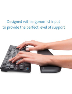 Reposamuñecas ErgoSoft Kensington para Teclados Delgados - Paquete de 2 2