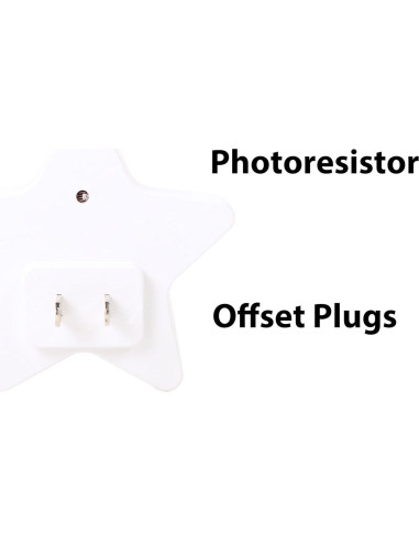 Paquete de 4 luces nocturnas LED Omeet con sensor de luz