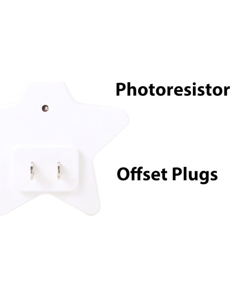 Paquete de 4 luces nocturnas LED Omeet con sensor de luz