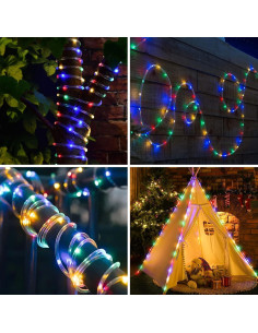 Luces de Cuerda LED Ollivage 12m Multicolor con Control Remoto 2